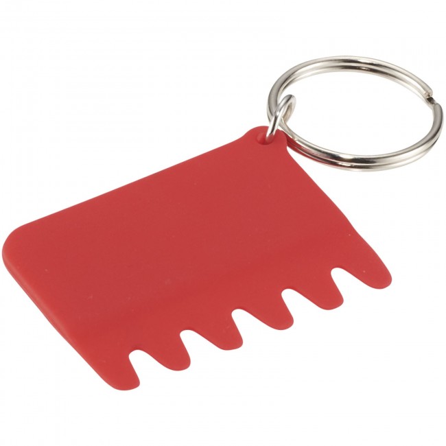 Promotional Silicone Keyboard Brush and Key Ring - Image 2