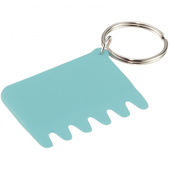 Promotional Silicone Keyboard Brush and Key Ring - Image 1