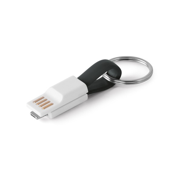 Promotional USB cable With 2 In 1 Connector In ABS And PVC