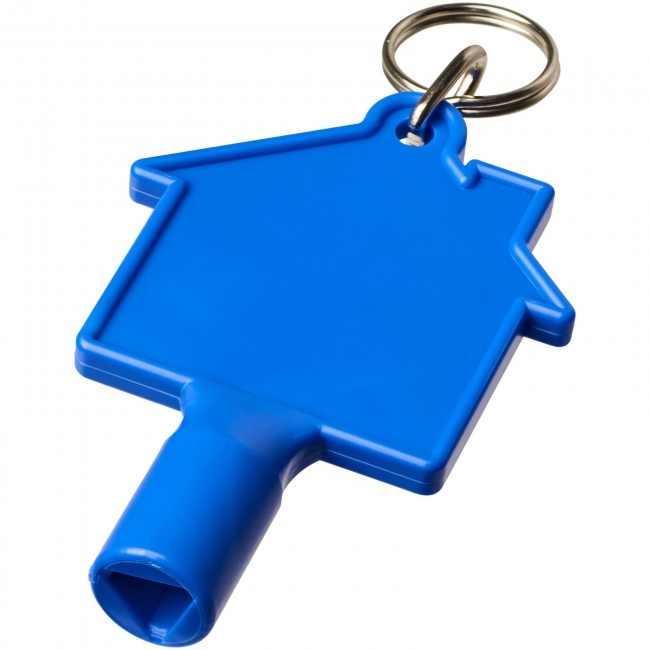 Promotional Maximilian house-shaped meterbox key with keychain - Image 5