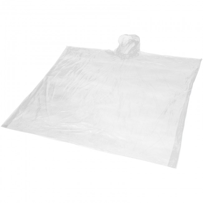 Promotional Ziva disposable rain poncho with pouch - Image 5