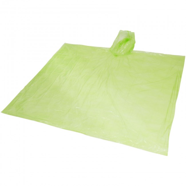 Promotional Ziva disposable rain poncho with pouch - Image 4