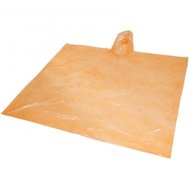 Promotional Ziva disposable rain poncho with pouch - Image 3