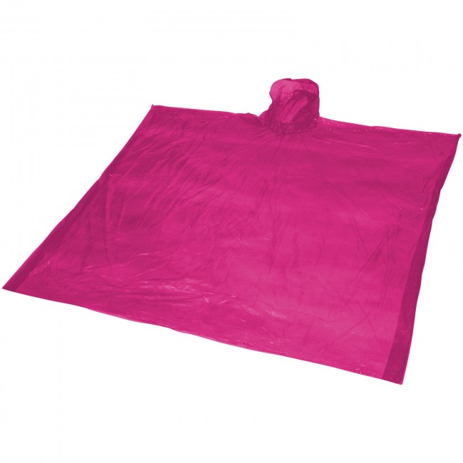 Promotional Ziva disposable rain poncho with pouch - Image 2