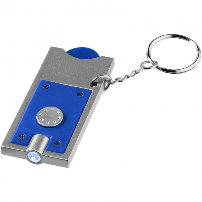 Promotional Allegro LED keychain light with coin holder - Image 8