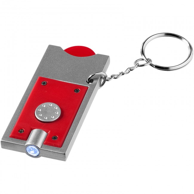 Promotional Allegro LED keychain light with coin holder - Image 7