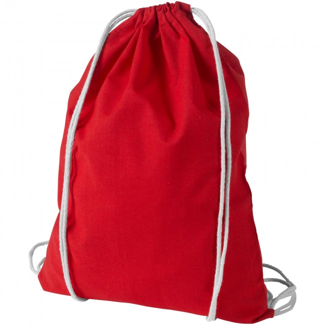 Promotional Oregon cotton drawstring backpack - Image 5