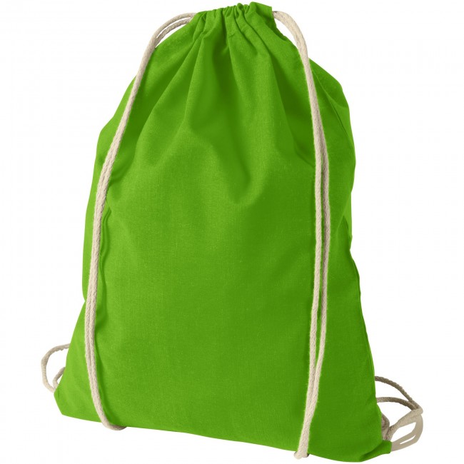 Promotional Oregon cotton drawstring backpack - Image 2