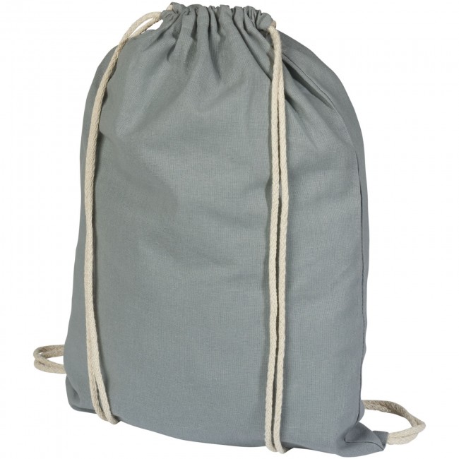 Promotional Oregon cotton drawstring backpack - Image 1