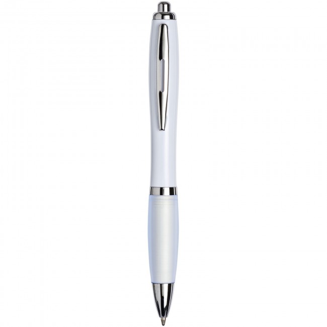 Promotional White Curvy Ballpen : White: - Image 9