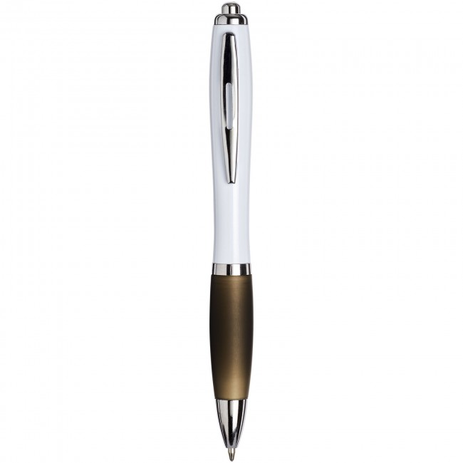 Promotional White Curvy Ballpen : White: - Image 8