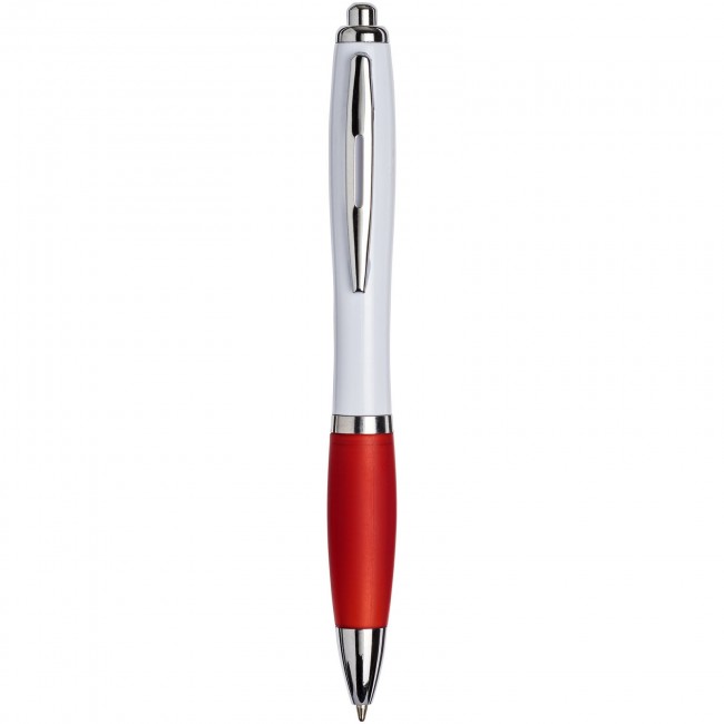 Promotional White Curvy Ballpen : White: - Image 6