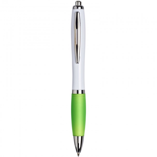 Promotional White Curvy Ballpen : White: - Image 5