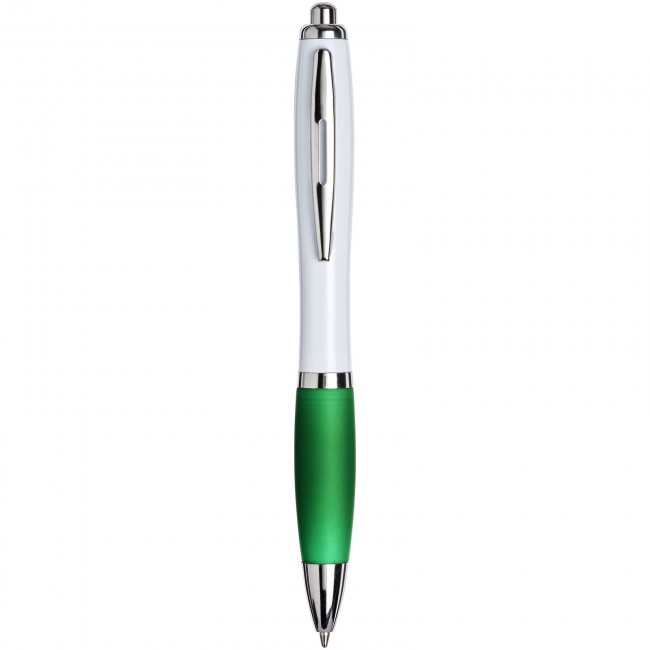 Promotional White Curvy Ballpen : White: - Image 4