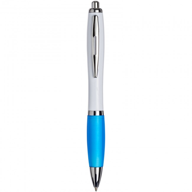 Promotional White Curvy Ballpen : White: - Image 3