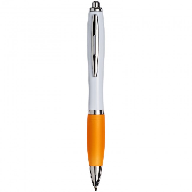 Promotional White Curvy Ballpen : White: - Image 2