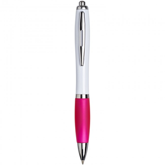 Promotional White Curvy Ballpen : White: - Image 1