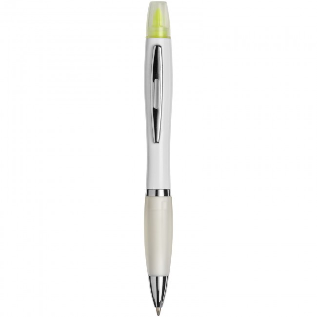 Promotional Curvy ballpoint pen with highlighter - Image 6