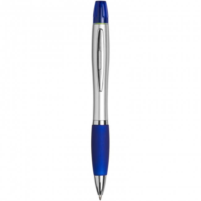 Promotional Curvy ballpoint pen with highlighter - Image 2