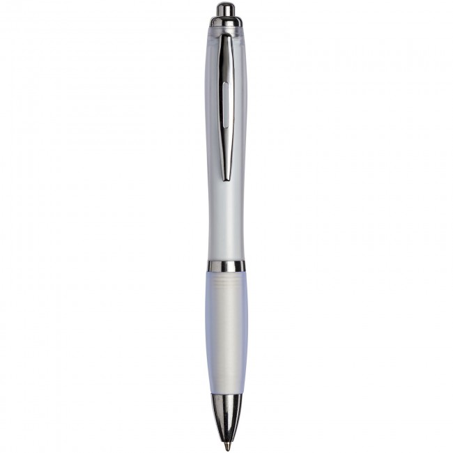 Promotional Frosted Curvy ballpoint pen-WH - Image 6