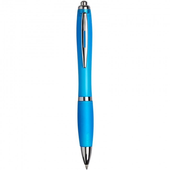 Promotional Frosted Curvy ballpoint pen-WH - Image 4