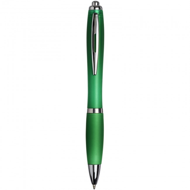 Promotional Frosted Curvy ballpoint pen-WH - Image 3