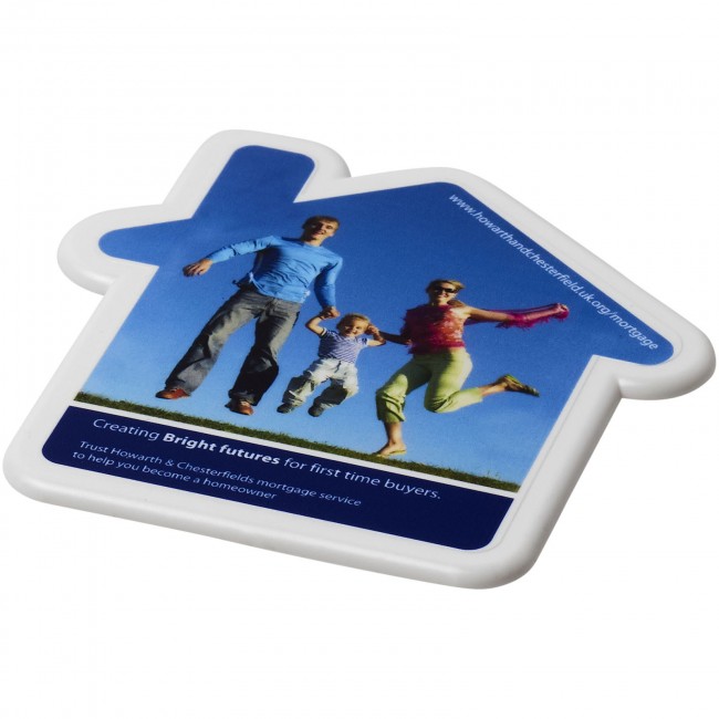 Promotional Cait house-shaped coaster