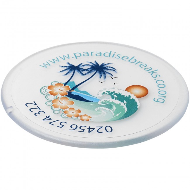 Promotional Renzo round plastic coaster - Image 2