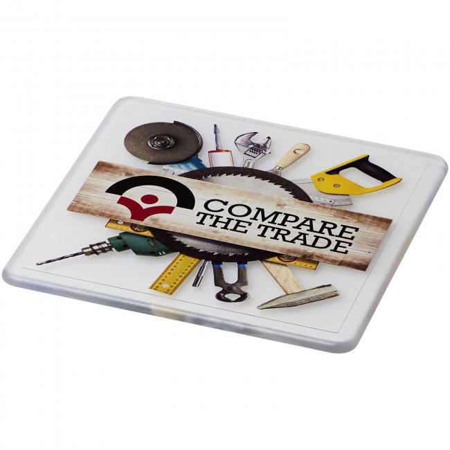 Promotional Renzo square plastic coaster - Image 2