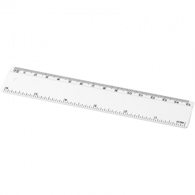 Promotional Renzo 15 cm plastic ruler - Image 4