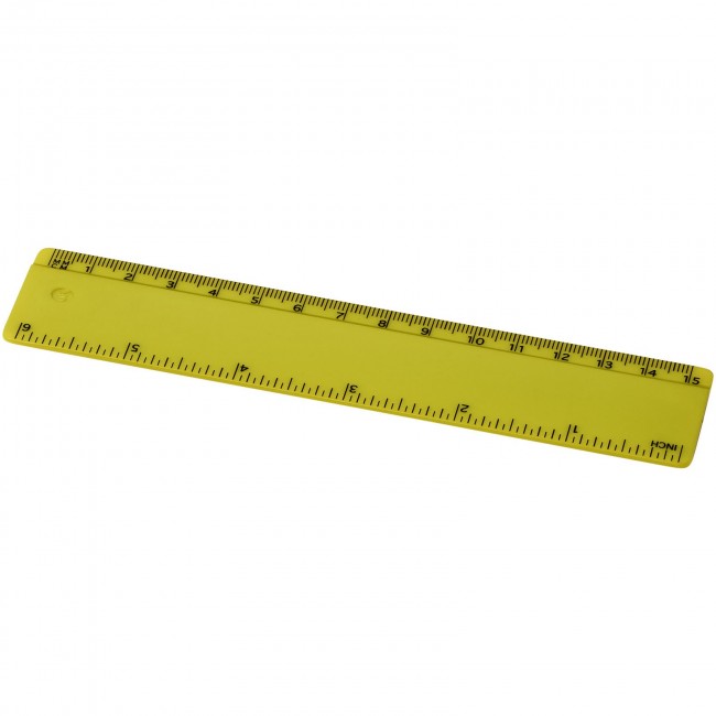 Promotional Renzo 15 cm plastic ruler - Image 1