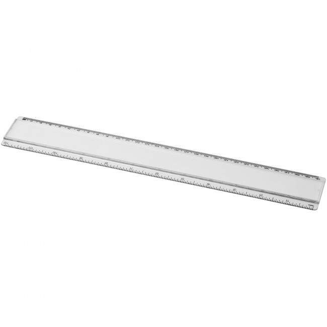 Promotional Ellison 30 cm plastic ruler with paper insert - Image 2