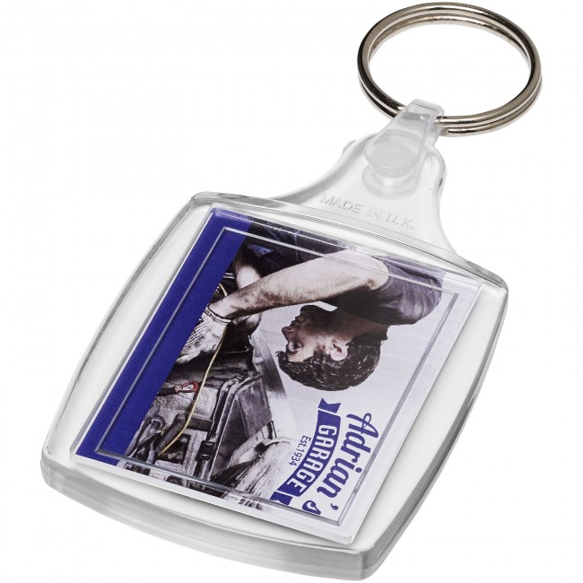 Promotional Zia S6 classic keychain with plastic clip