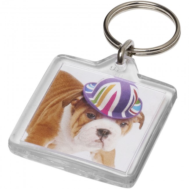 Promotional Vial U1 square keychain