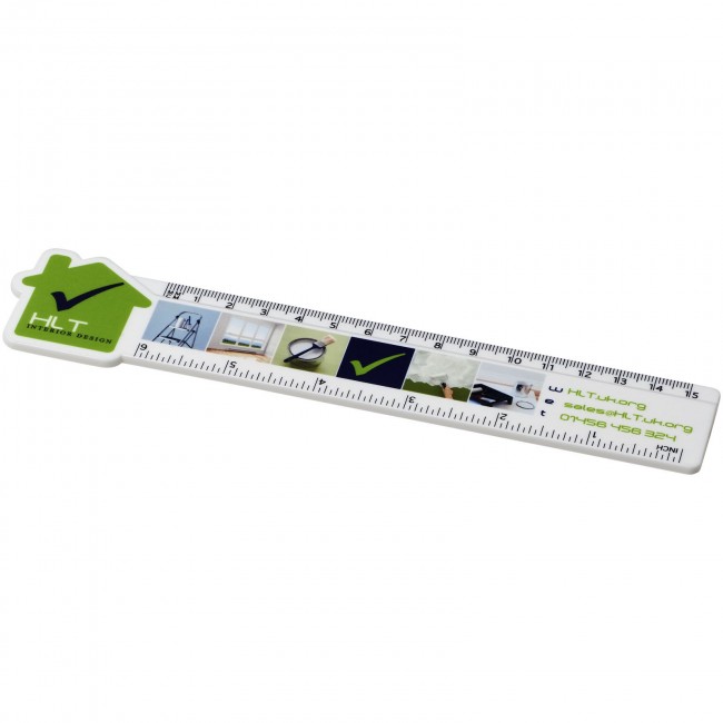 Promotional Loki 15 cm house-shaped plastic ruler