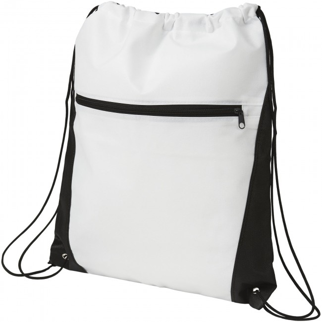 Promotional Contrast non-woven drawstring backpack - Image 6