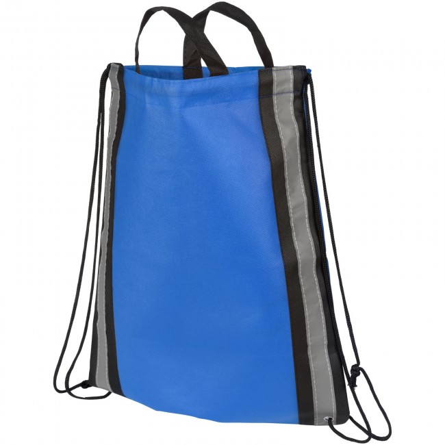 Promotional Reflective non-woven drawstring backpack - Image 4