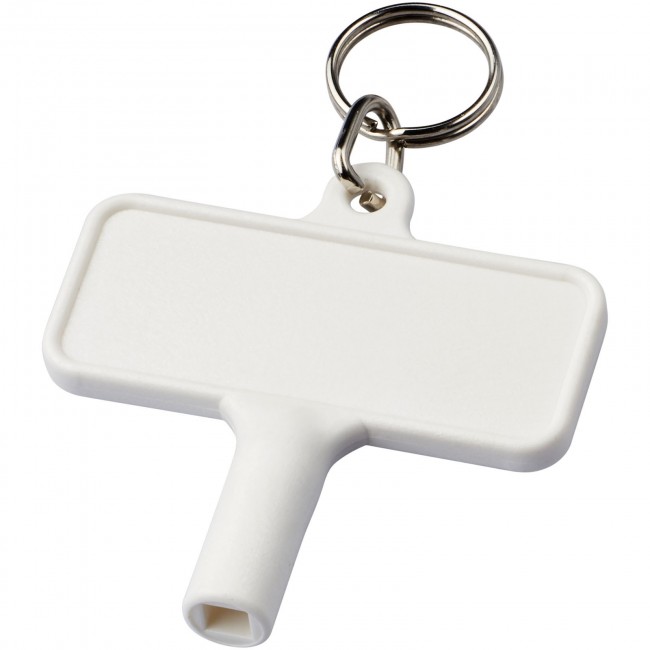 Promotional Largo plastic radiator key with keychain - Image 1