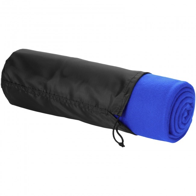 Promotional Huggy fleece blanket with drawstring carry pouch - Image 9