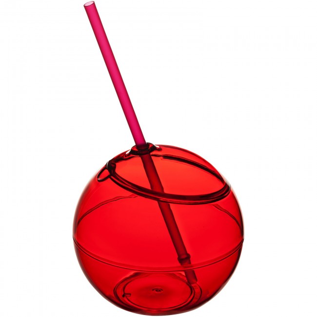 Promotional Fiesta 580 ml beverage ball with straw - Image 6