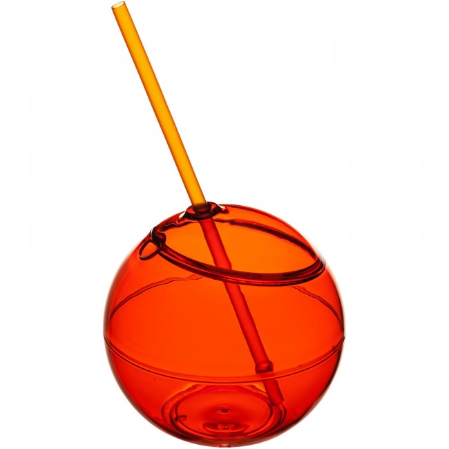 Promotional Fiesta 580 ml beverage ball with straw - Image 4