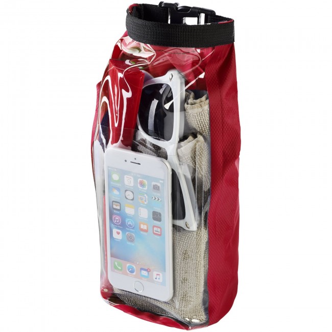 Promotional Tourist 2 litre waterproof bag with phone pouch - Image 4