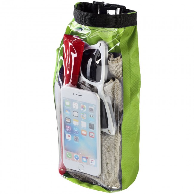 Promotional Tourist 2 litre waterproof bag with phone pouch - Image 2