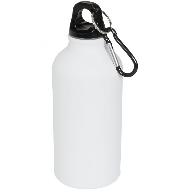 Promotional Oregon matte 400 ml sport bottle with carabiner - Image 3