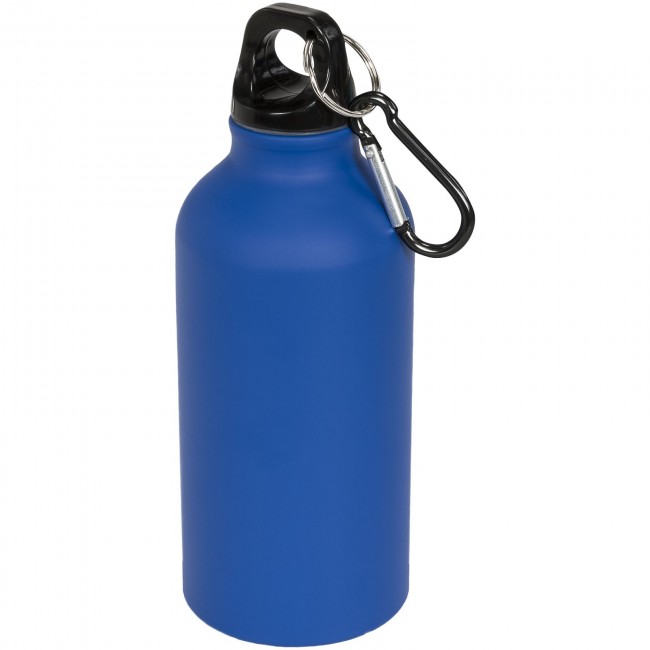 Promotional Oregon matte 400 ml sport bottle with carabiner - Image 1