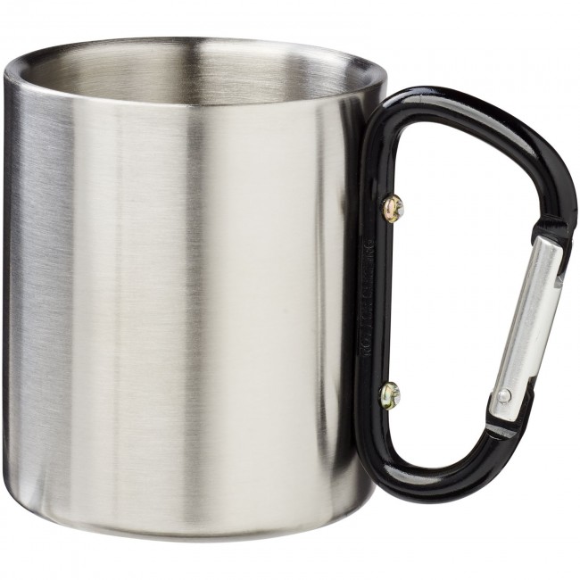 Promotional Alps 200 ml vacuum insulated mug with carabiner - Image 4