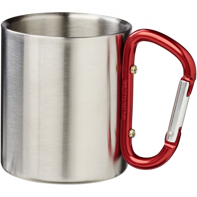 Promotional Alps 200 ml vacuum insulated mug with carabiner - Image 2