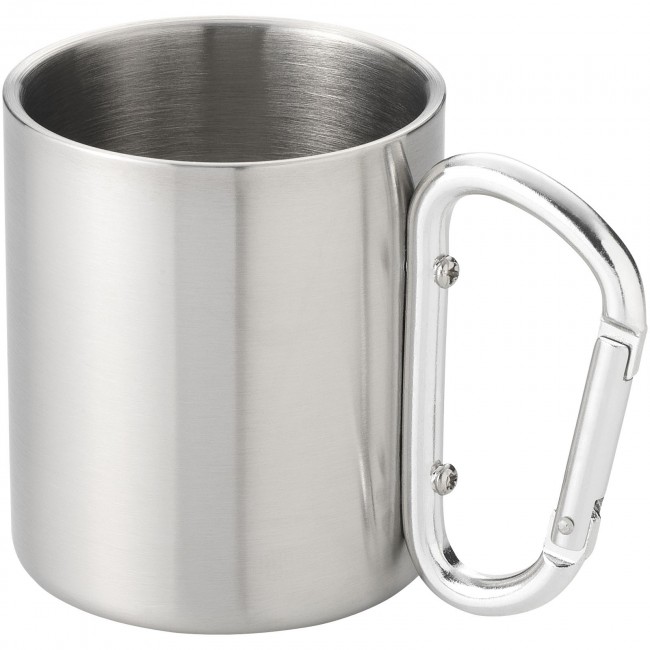 Promotional Alps 200 ml vacuum insulated mug with carabiner - Image 1