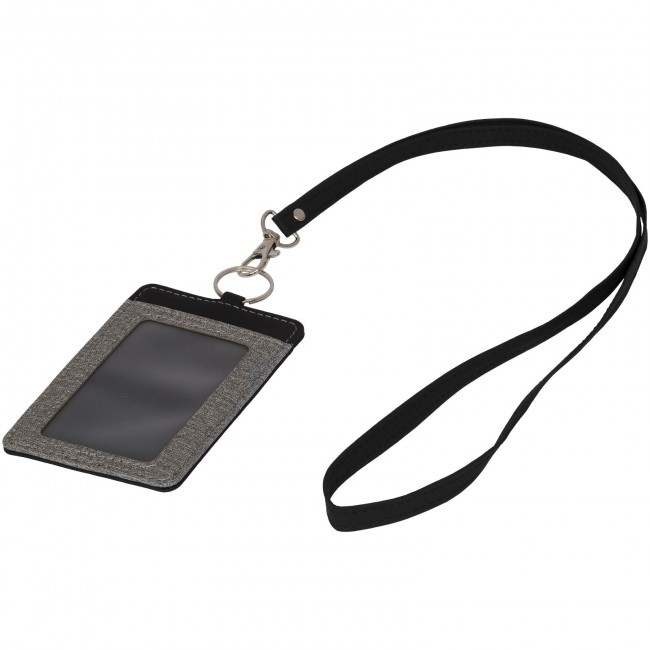 Promotional Heathered badge holder set