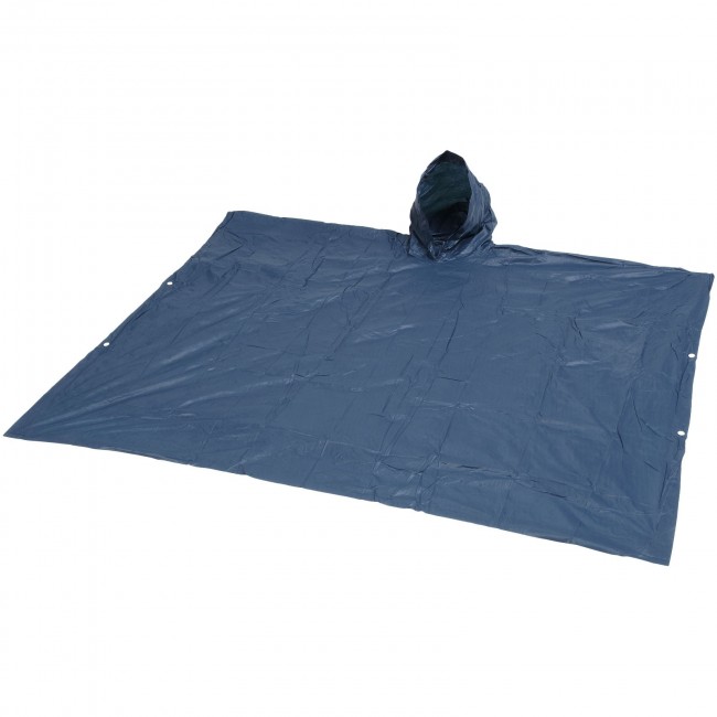 Promotional Pilar adjustable rain poncho with pouch - Image 1